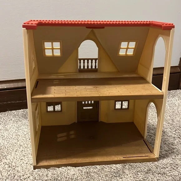 Calico Critter Sylvanian Families Red Roof Cottage Starter Home - Picture 5 of 11